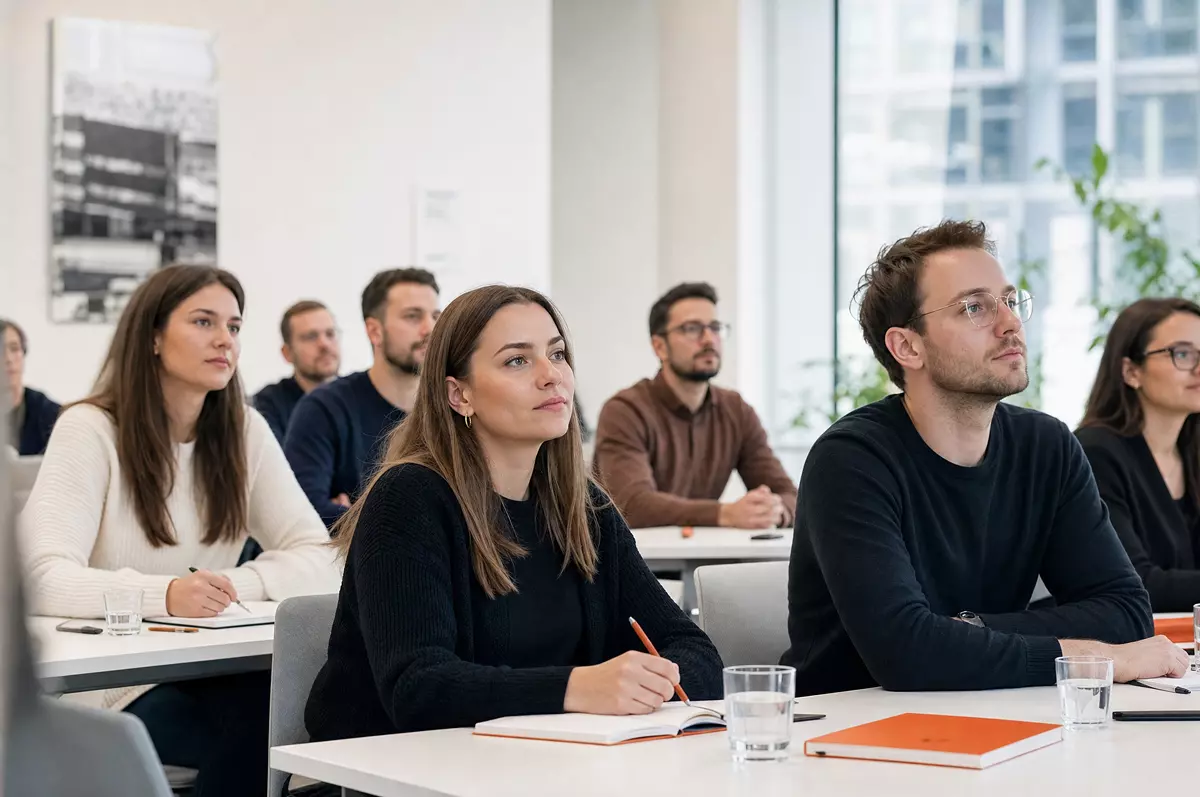 Grupa pracowników na warsztatach Grupa pracowników na warsztatach