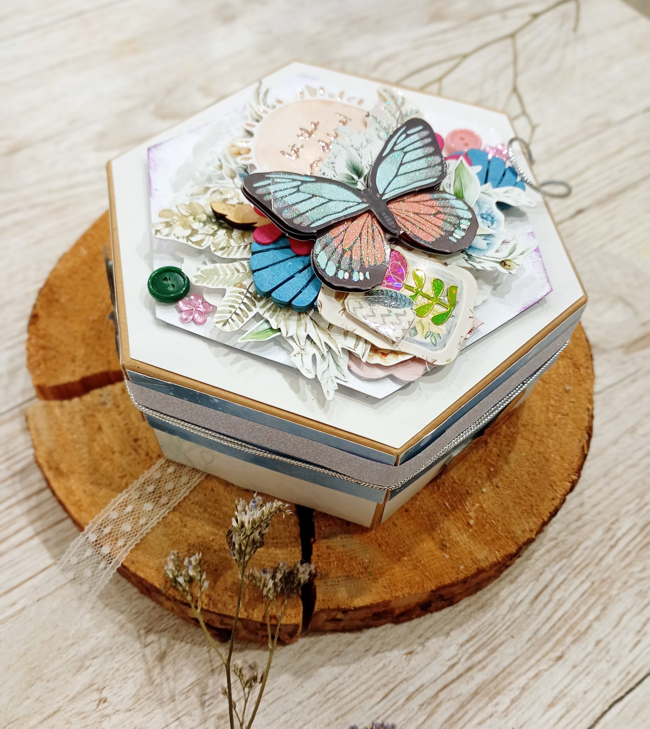 SCRAPBOOKINGOWE PUDEŁKO SKARBÓW